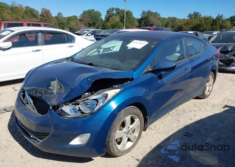 2013 Hyundai Elantra Gls from USA, damaged, VIN KMHDH4AE3DU980930